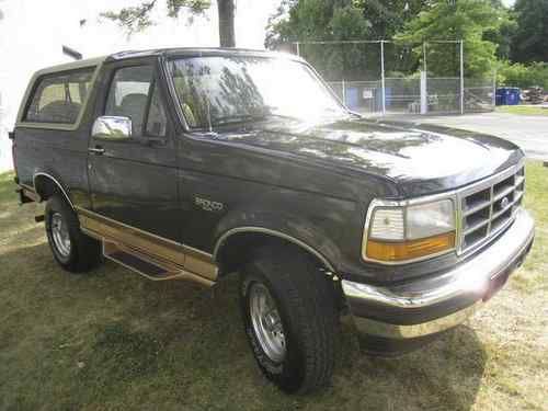 1995 ford bronco eddie bauer sport utility 2-door 5.8l