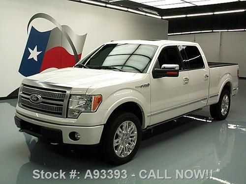 2011 ford f-150 platinum 4x4 sunroof nav rear cam 20's! texas direct auto