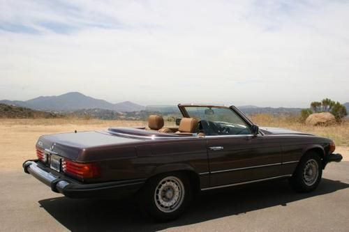 1985 mercedes - benz 380 series sl convertable collectable no rust