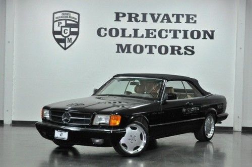 89 560sec convertible* blk/tan* clean* rare* amg w