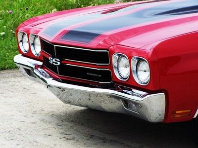 1970 Chevelle SS!! Red/Black!! 396/Auto!! Numbers Matching!! PS,PB,A/C!! Nice!!, image 2