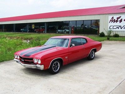 1970 Chevelle SS!! Red/Black!! 396/Auto!! Numbers Matching!! PS,PB,A/C!! Nice!!, image 3