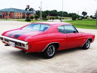 1970 Chevelle SS!! Red/Black!! 396/Auto!! Numbers Matching!! PS,PB,A/C!! Nice!!, image 4