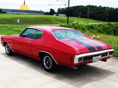 1970 Chevelle SS!! Red/Black!! 396/Auto!! Numbers Matching!! PS,PB,A/C!! Nice!!, image 6