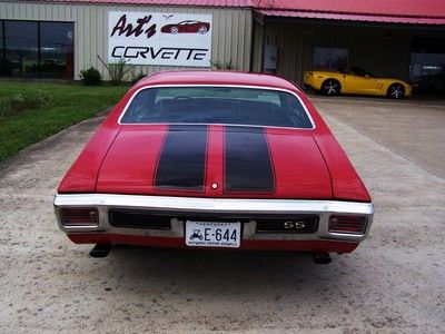 1970 Chevelle SS!! Red/Black!! 396/Auto!! Numbers Matching!! PS,PB,A/C!! Nice!!, image 8