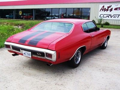 1970 Chevelle SS!! Red/Black!! 396/Auto!! Numbers Matching!! PS,PB,A/C!! Nice!!, image 9