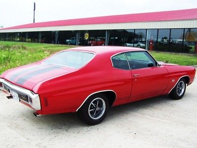 1970 Chevelle SS!! Red/Black!! 396/Auto!! Numbers Matching!! PS,PB,A/C!! Nice!!, image 10
