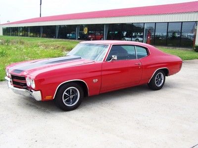 1970 Chevelle SS!! Red/Black!! 396/Auto!! Numbers Matching!! PS,PB,A/C!! Nice!!, image 12