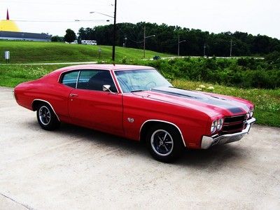 1970 Chevelle SS!! Red/Black!! 396/Auto!! Numbers Matching!! PS,PB,A/C!! Nice!!, image 13