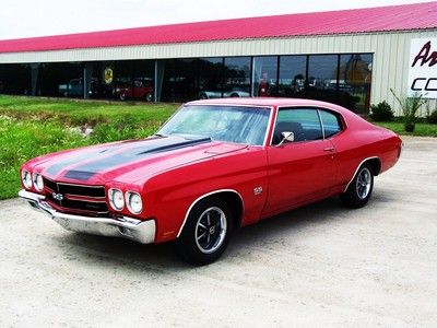 1970 Chevelle SS!! Red/Black!! 396/Auto!! Numbers Matching!! PS,PB,A/C!! Nice!!, image 14