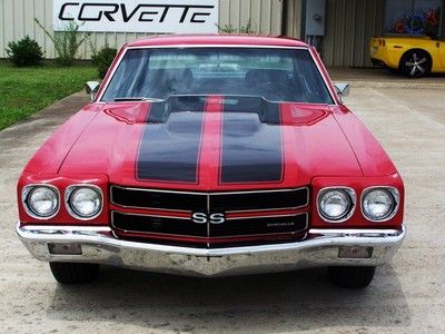 1970 Chevelle SS!! Red/Black!! 396/Auto!! Numbers Matching!! PS,PB,A/C!! Nice!!, image 15