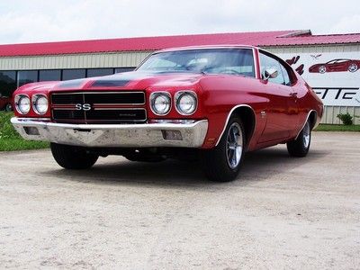 1970 Chevelle SS!! Red/Black!! 396/Auto!! Numbers Matching!! PS,PB,A/C!! Nice!!, image 17