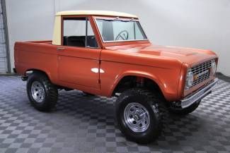 1971 ford bronco rare half cab uncut frame off restoration  302 auto 4x4 perfect