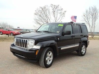 2008 jeep liberty 4x4 limited, trail rated, two tone leather, heated seats