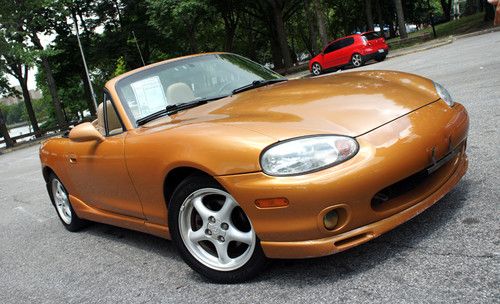 2000 mazda miata se convertible fully loaded 1.8l leather automatic wind screen