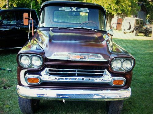 1959 chevrolet apache 3100 napco 4x4 fleetside