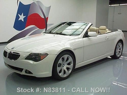 2007 bmw 650i convertible sport auto htd seats nav 38k texas direct auto