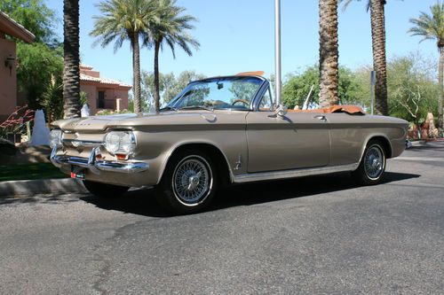 Beautiful 1964 corvair turbo spyder. rare almond fawn exterior