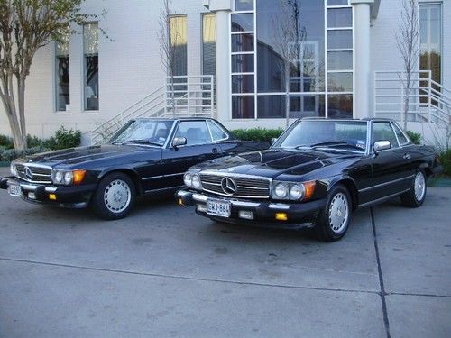 1989 mercedes-benz 560sl base convertible 2-door 5.6l (2 available)