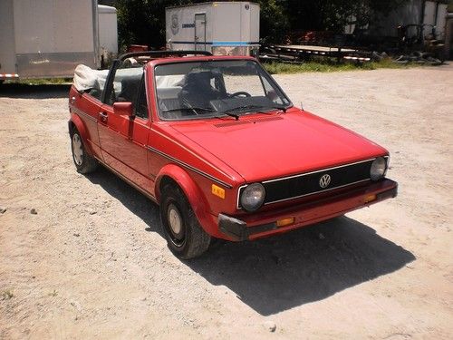 1987 volkswagen rabbit karmann cabriolet convertible top