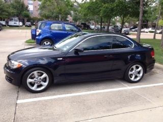 2008 bmw 1 series 128i 43 k, low miles, monaco blue, black leather