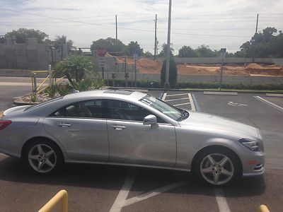 2013 Mercedes Benz CLS550 Iridium Silver Nav Rear Camera Blind Spot Wood Wheel, US $68,699.00, image 3
