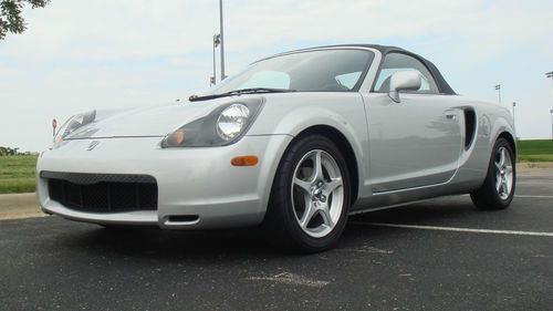 2001 toyota mr2 spyder - silver/blk - 14k miles, tasteful upgrades!  one owner!!