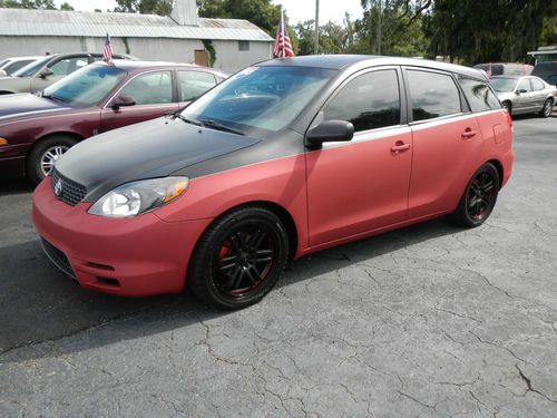 2003 toyota matrix custom flat paint lowered new wheels tires 5 speed manual