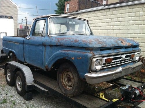 1963 f100 short bed no reserve