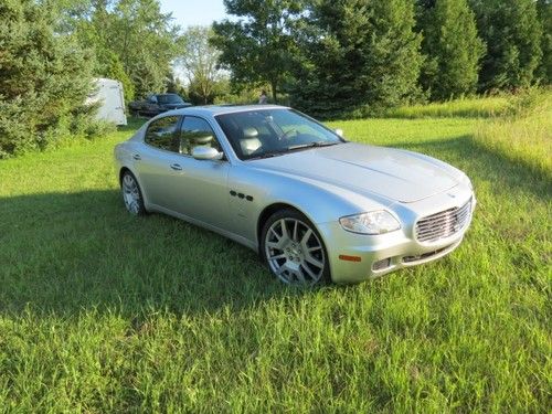 *** 2005 maserati quattroporte 4-door 4.2l silver with black - no reserve ***