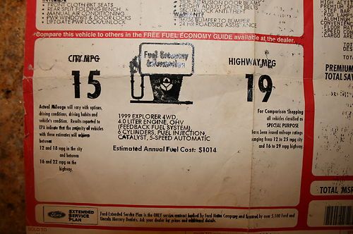 1999 Ford Explorer Sport Sport Utility 2-Door 4.0L, image 4