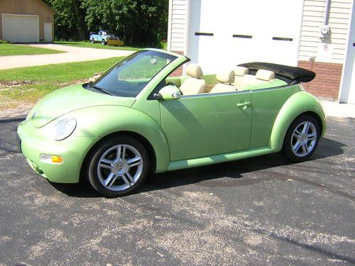 2004 volkswagen beetle gls convertible 2.0l 85,639 miles automatic vw