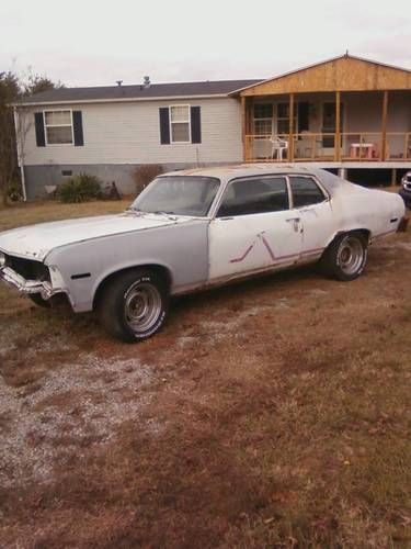 1973 nova 2-door 350 v-8 needs restoring,automatic