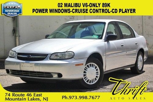 02 malibu v6-only 89k-power windows-cruise control-cd player