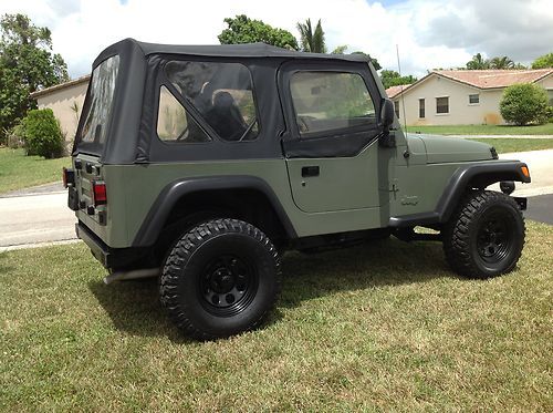 Sell used 97 Jeep Wrangler Military Themed in Pompano Beach, Florida