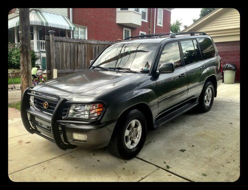 1999 toyota land cruiser base sport utility 4-dr 4.7l river rock metallic green