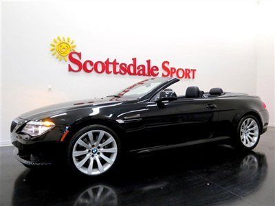 2010 bmw 650i conv * 28k mi * sport pkg * triple black * loaded! * showroom nu!!