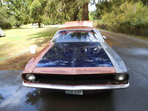 1970 plymouth barracuda base 5.2l, at, originally lime green, rust in 1/4's
