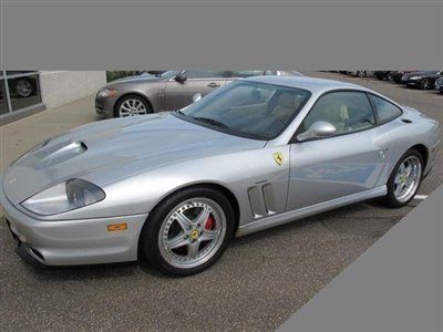 2001 ferrari 550 silver showstopper low low miles loaded &amp; well maintained