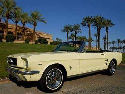 1966 ford mustang convertible factory air car manualtransmission no reserve!