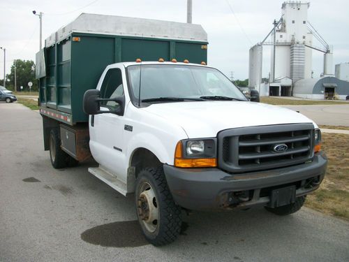 2000 ford f450 super duty 4x4 with schordorf forestry body and hoist lic. #9929
