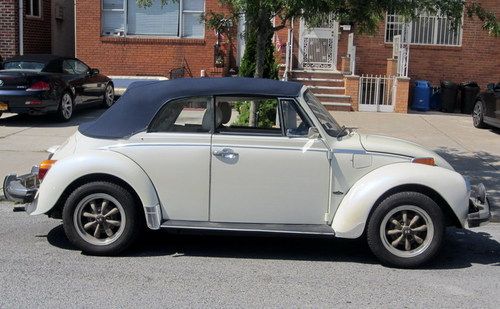 1979 volkswagen beetle classic karmann convertible - pearl flip flop blue paint