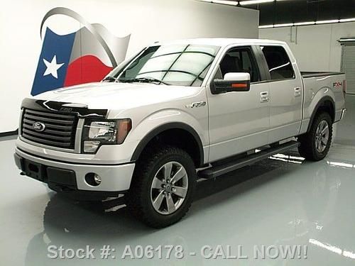 2011 ford f-150 fx4 crew 4x4 leather rear cam 20's 27k texas direct auto