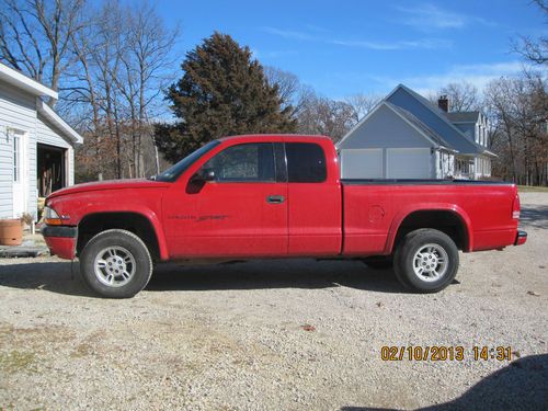 1997 dodge dakota sport extended cab pickup 2-door 5.2l needs work