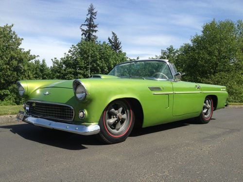 1956 ford thunderbird 60s mild custom, hot rod look, california barn find