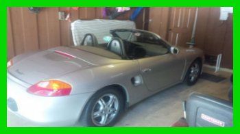 2000 porsche boxster 2.7l h6 24v manual rwd convertible premium leather silver