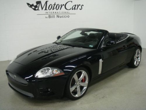 2008 jaguar xkr conv portfolio - midnight metallic /blk - 19k miles! 20' wheels!