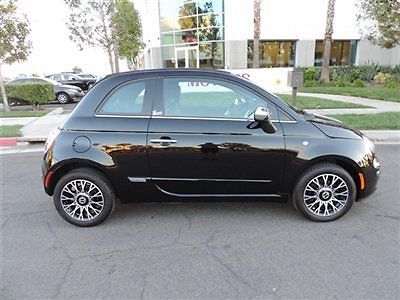 2012 fiat 500 gucci lounge convertible only 1,060 miles / loaded / like new 2013