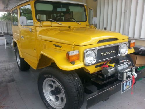 1982 toyota fj40 land cruiser mustard yellow - 5 year home restoration