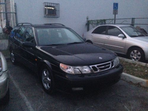 2000 saab 9-5 se wagon black dealer maintained excellent condition no reserve